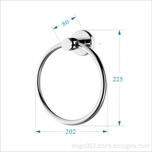Wall Mount 304 Stainless Steel Suction Towel Ring